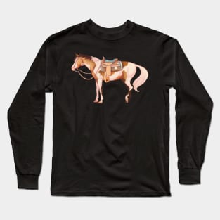 Buckskin Tobiano Western Horse Long Sleeve T-Shirt